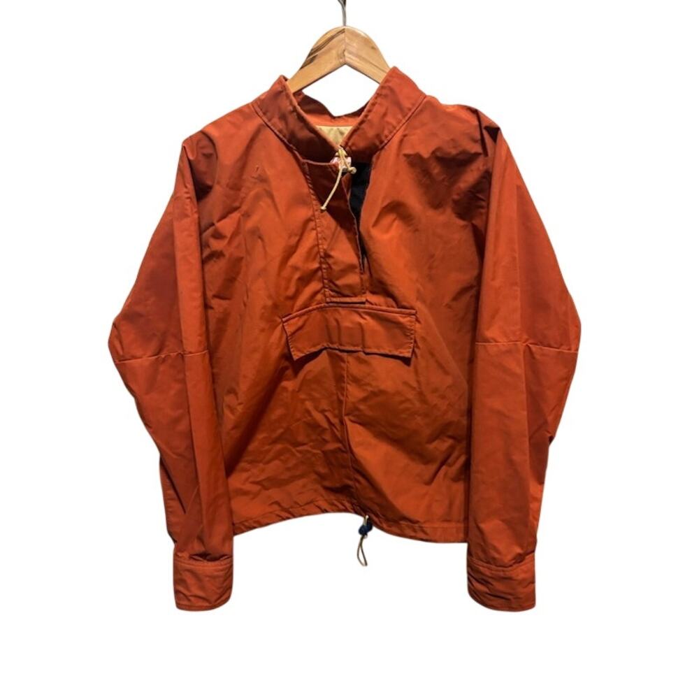 Old Town Windbreaker Jacket Men’s Large Orange GORE-TEX Hooded Outdoor Coat